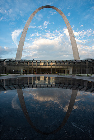 Gateway Arch in reflection pool