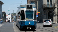Tram in downtown Zurich