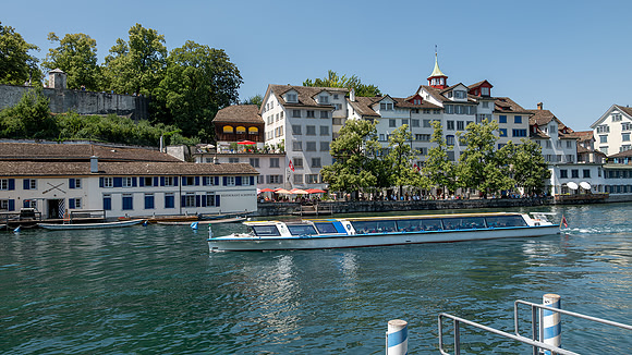 water taxi in Zurich, Switzerland