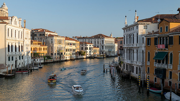 view of Grand Canal, Venice, Italy