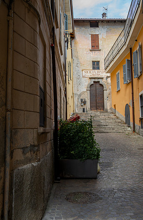 Alley in Verbania, Italy