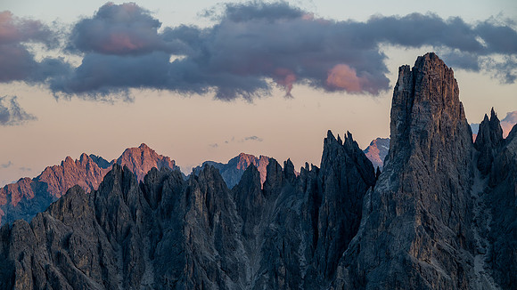 Sunset in the Dolomites