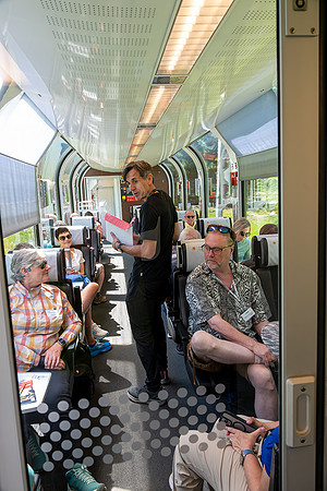 Inside the Glacier Express Train
