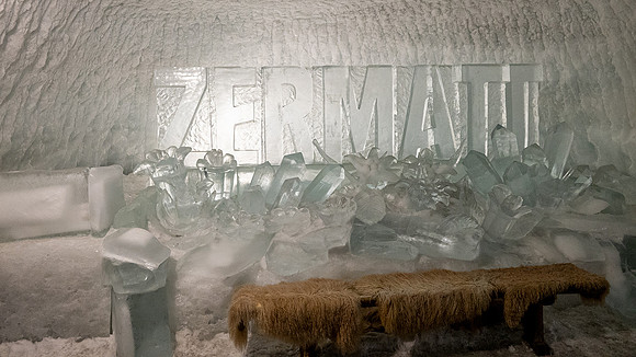 Sculpture inside Ice cave