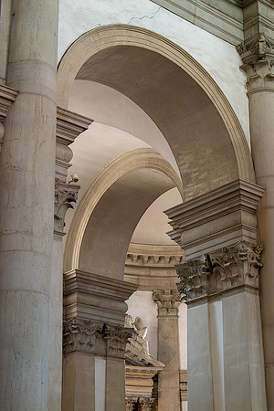 Inside arches of San Giorgio Maggiore