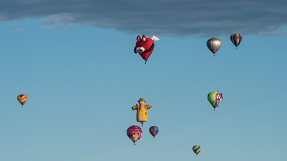 Albuquerque Balloon festival from the Air