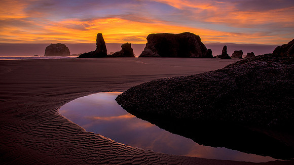 Bandon Beach sunset