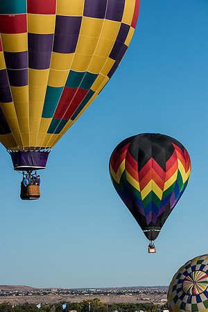 Albuquerque Balloon festival from the Air