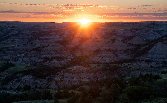 Sunrise at Theodore Roosevelt National Park