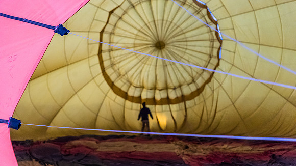 Inside the balloon during inflation