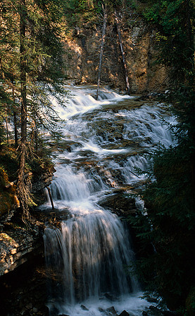 Johnston Canyon waterfall