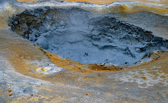 Mud Pots in geothermal area, Iceland