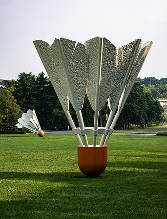 Shuttlecock Sculpture