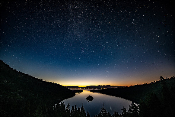 Pre-dawn Lake Tahoe