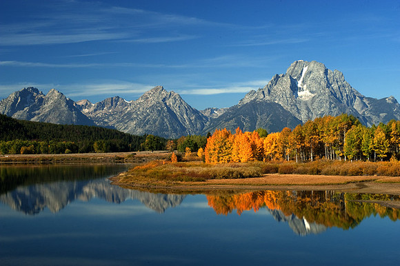 Oxbow bend Grand Tetons National park